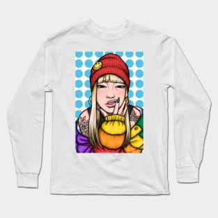 SWAG KOREAN CHARCOAL'S GIRL Long Sleeve T-Shirt